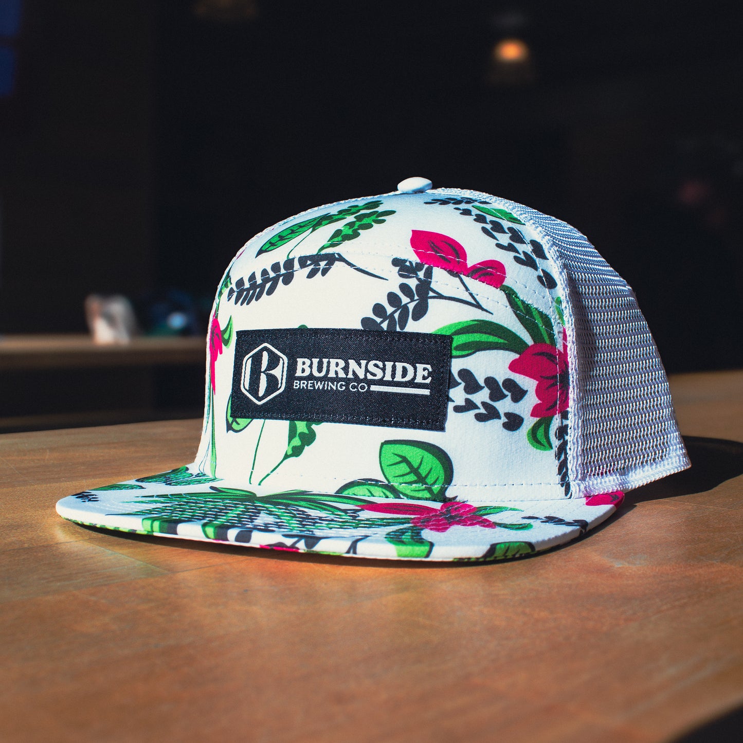 Patch Hat - White Aloha