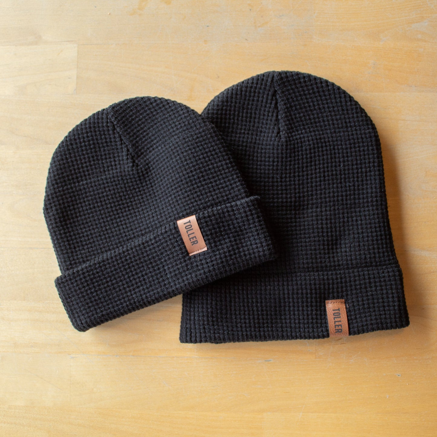 Toller Waffle Knit Toque - Black