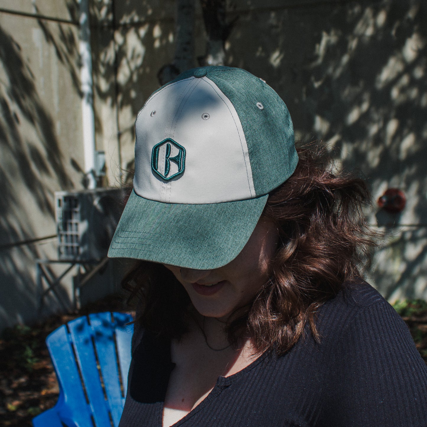 Dad Hat - Green and Grey