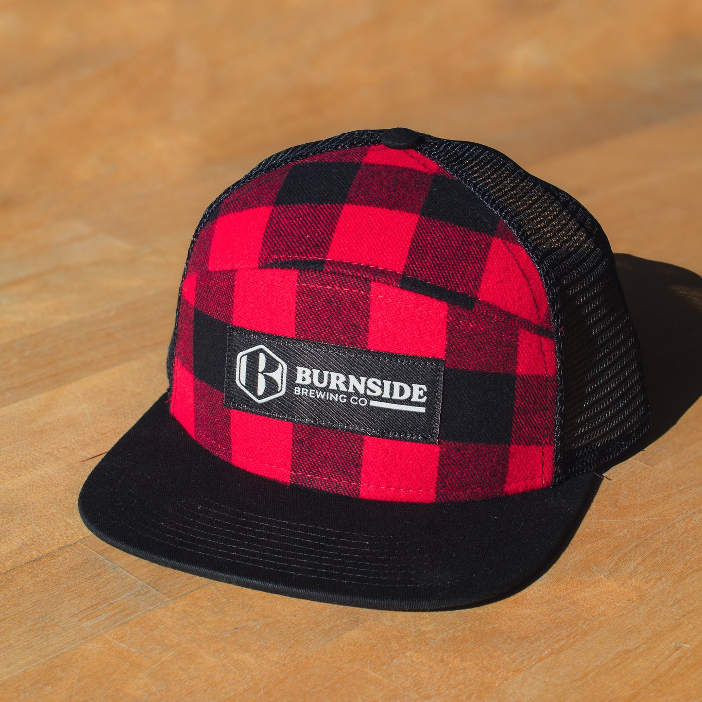 Patch Hat - Red and Black Plaid