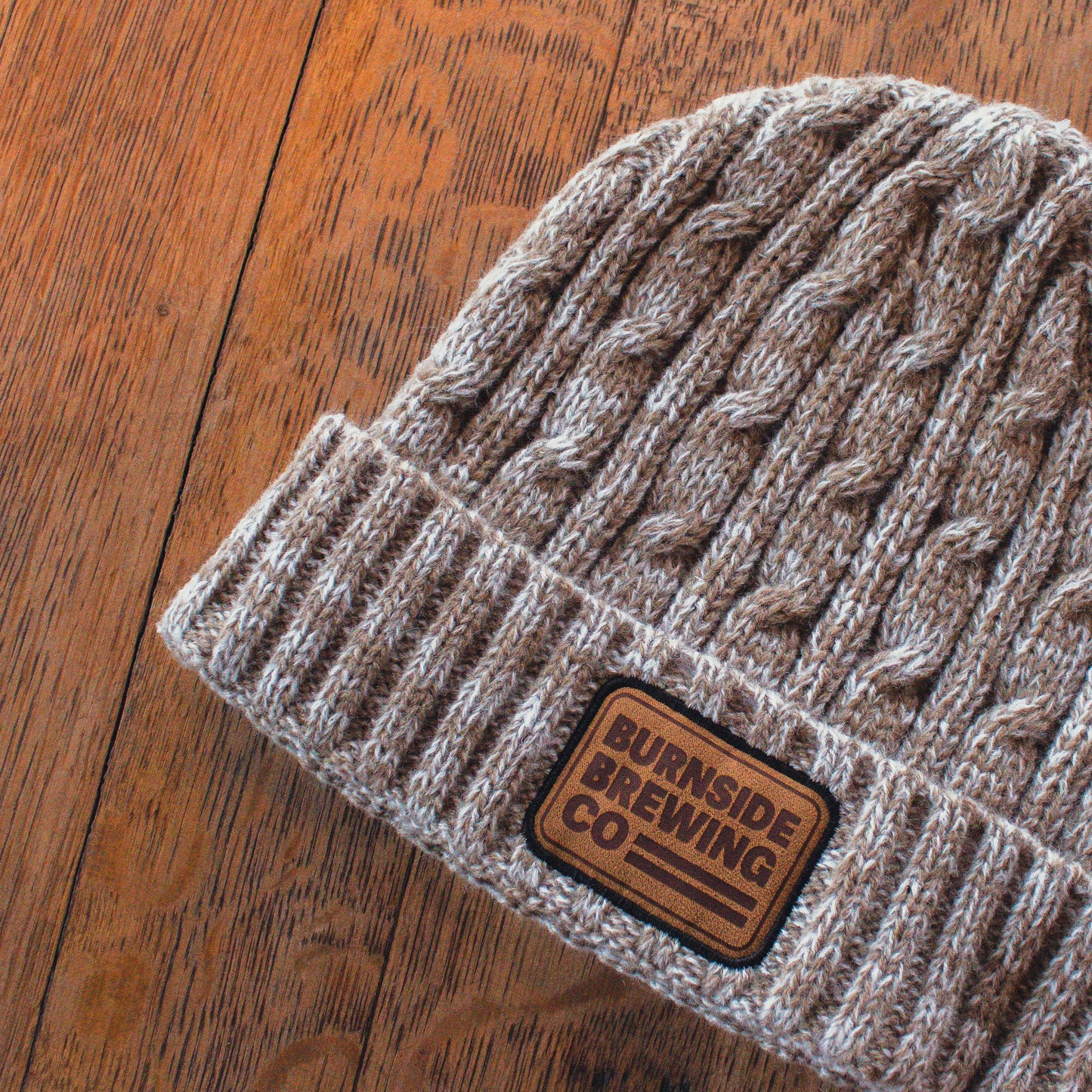 Leather Patch Toque